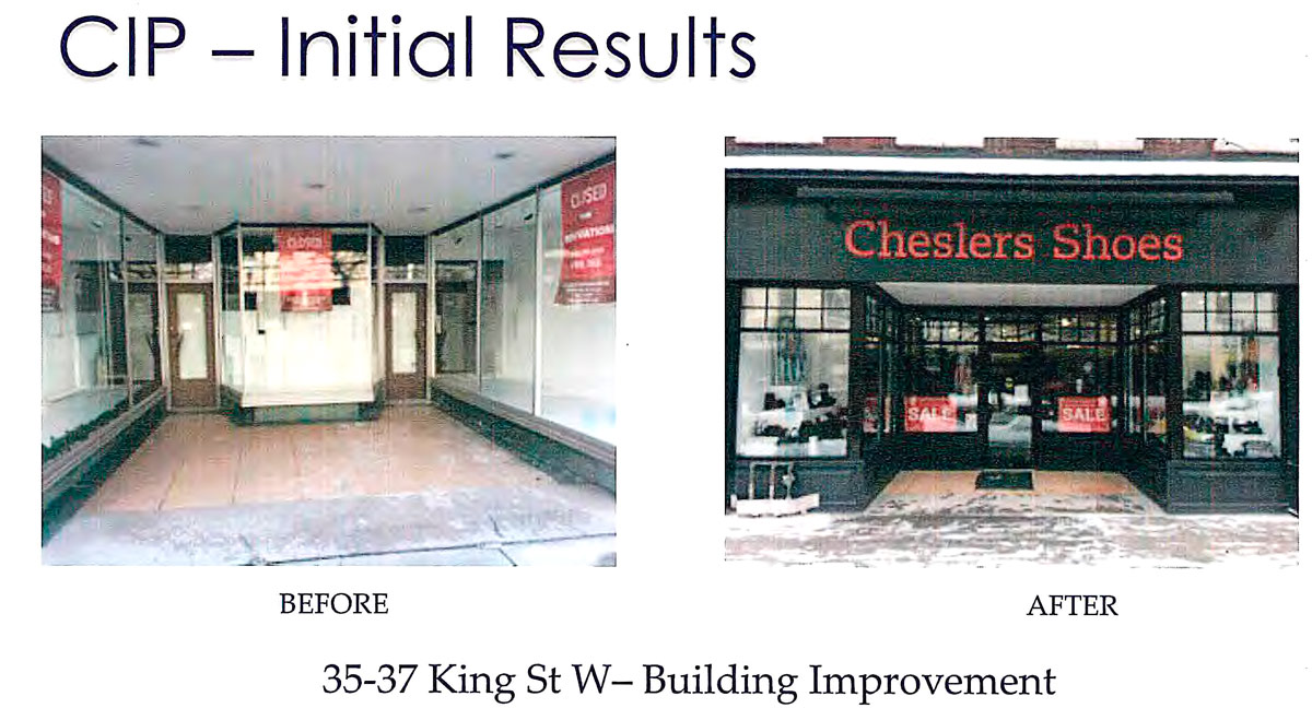 Cheslers Shoes Before and After Improvements helped by CIP