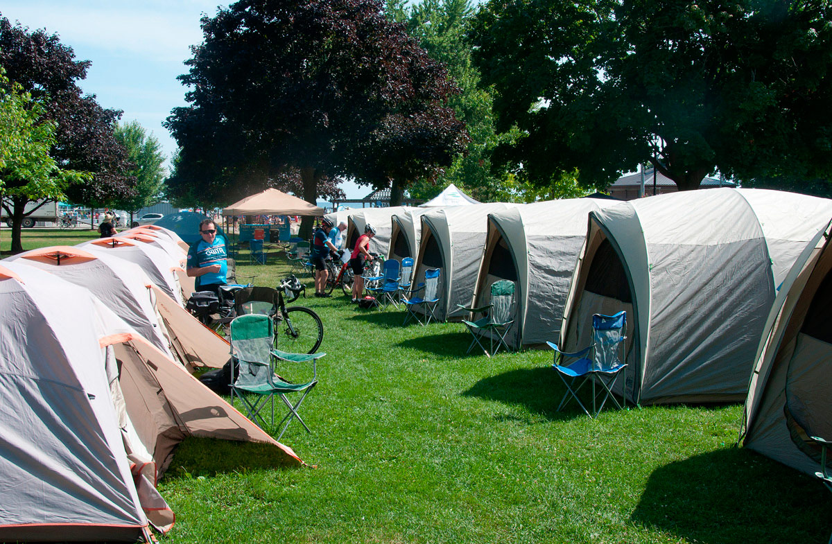 The rented tents