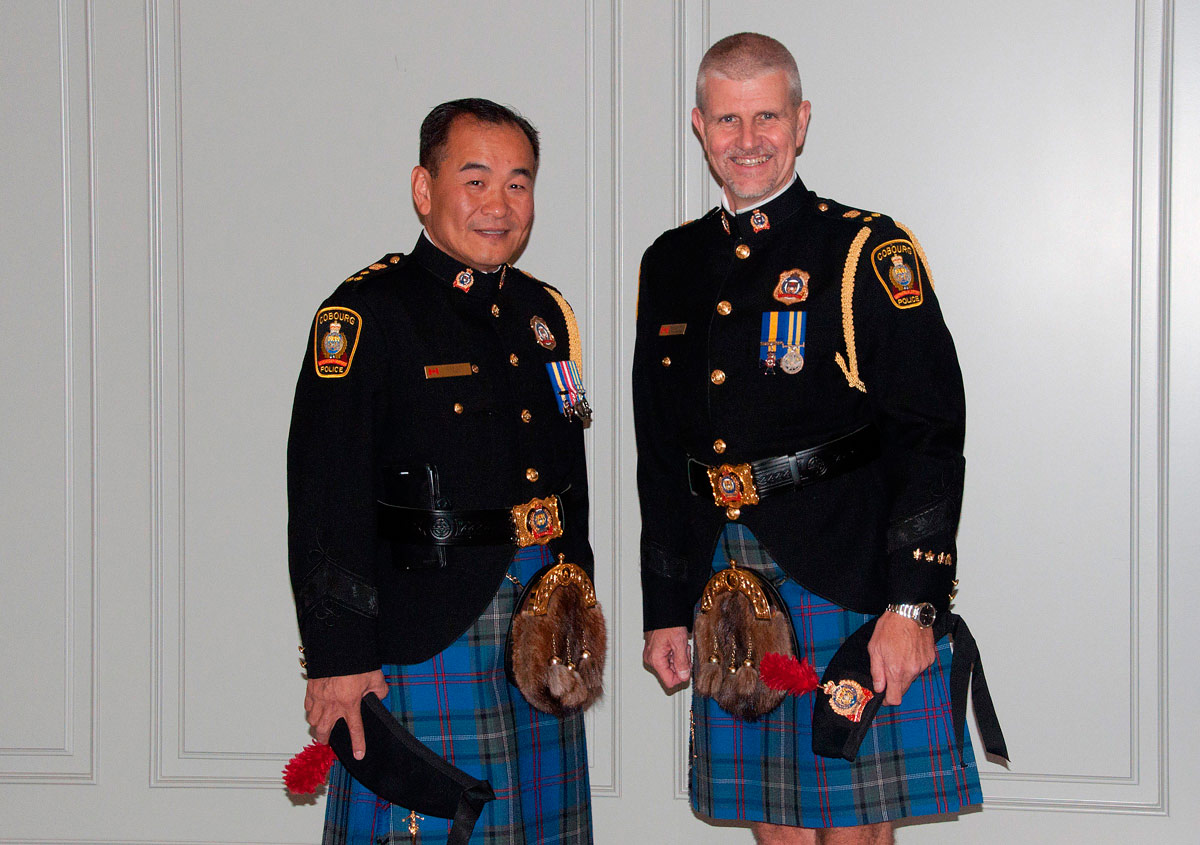 Police Chief Kai Liu and Deputy Chief Paul Vandegraaf
