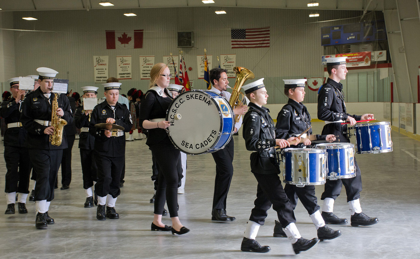 Skeena Sea Cadets Band - at end of the day