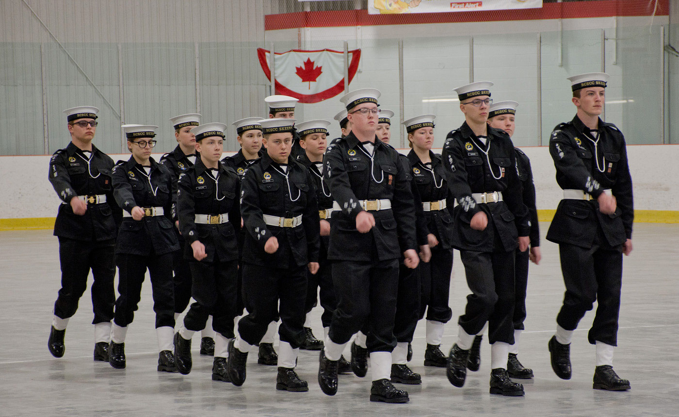 Skeena Sea Cadets - drill marching