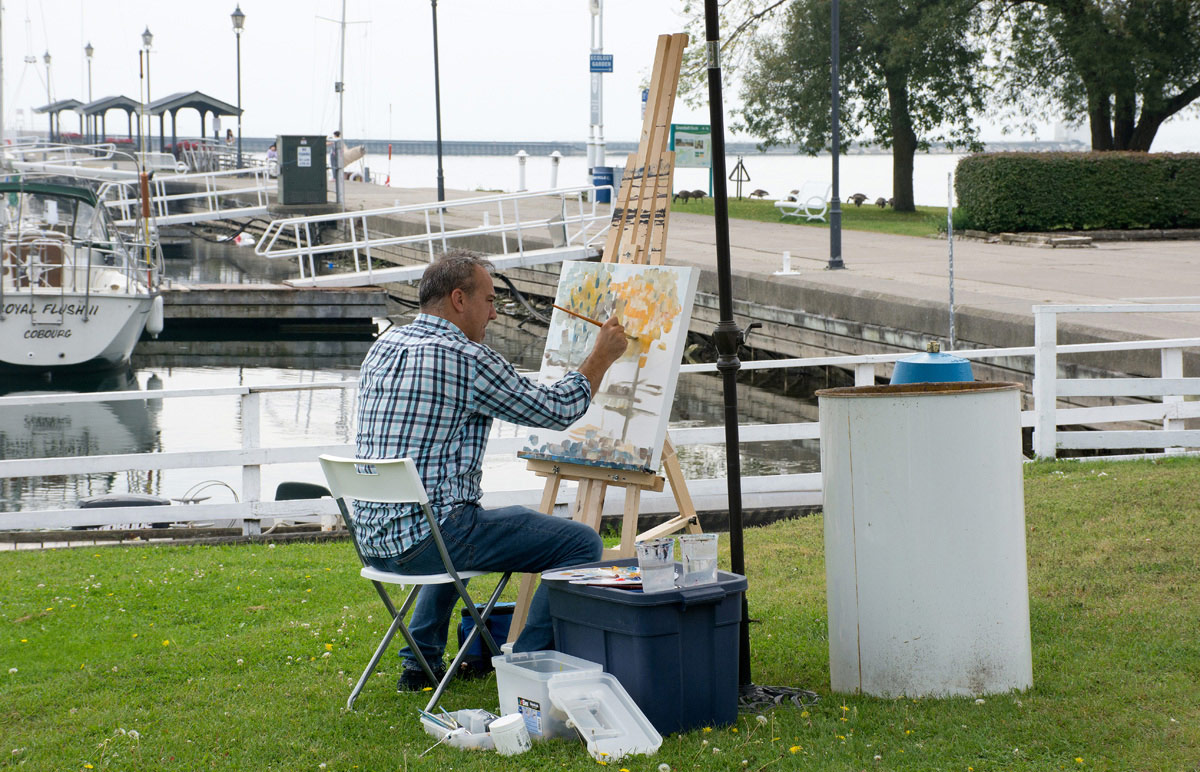 Waterfront painter