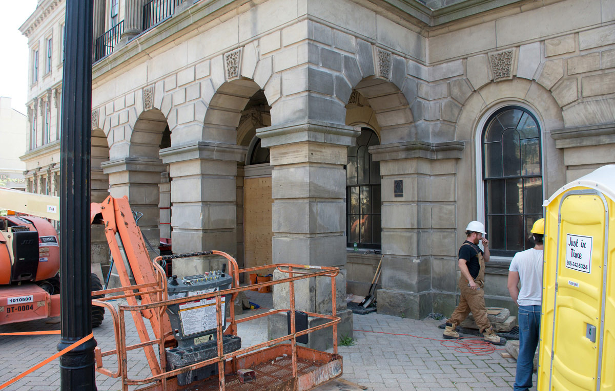 Victoria Hall Renovations on Entrance