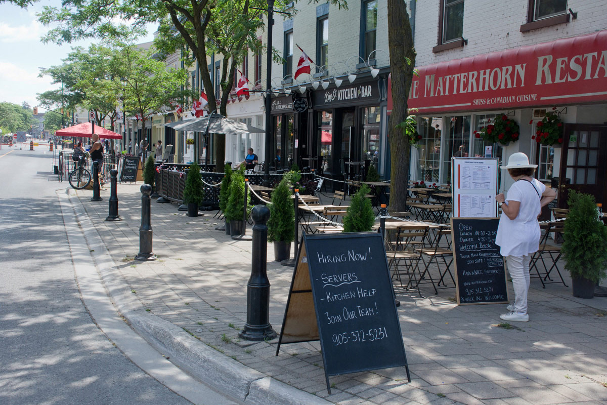 Welcome Back to Downtown Cobourg - Restaurants getting ready